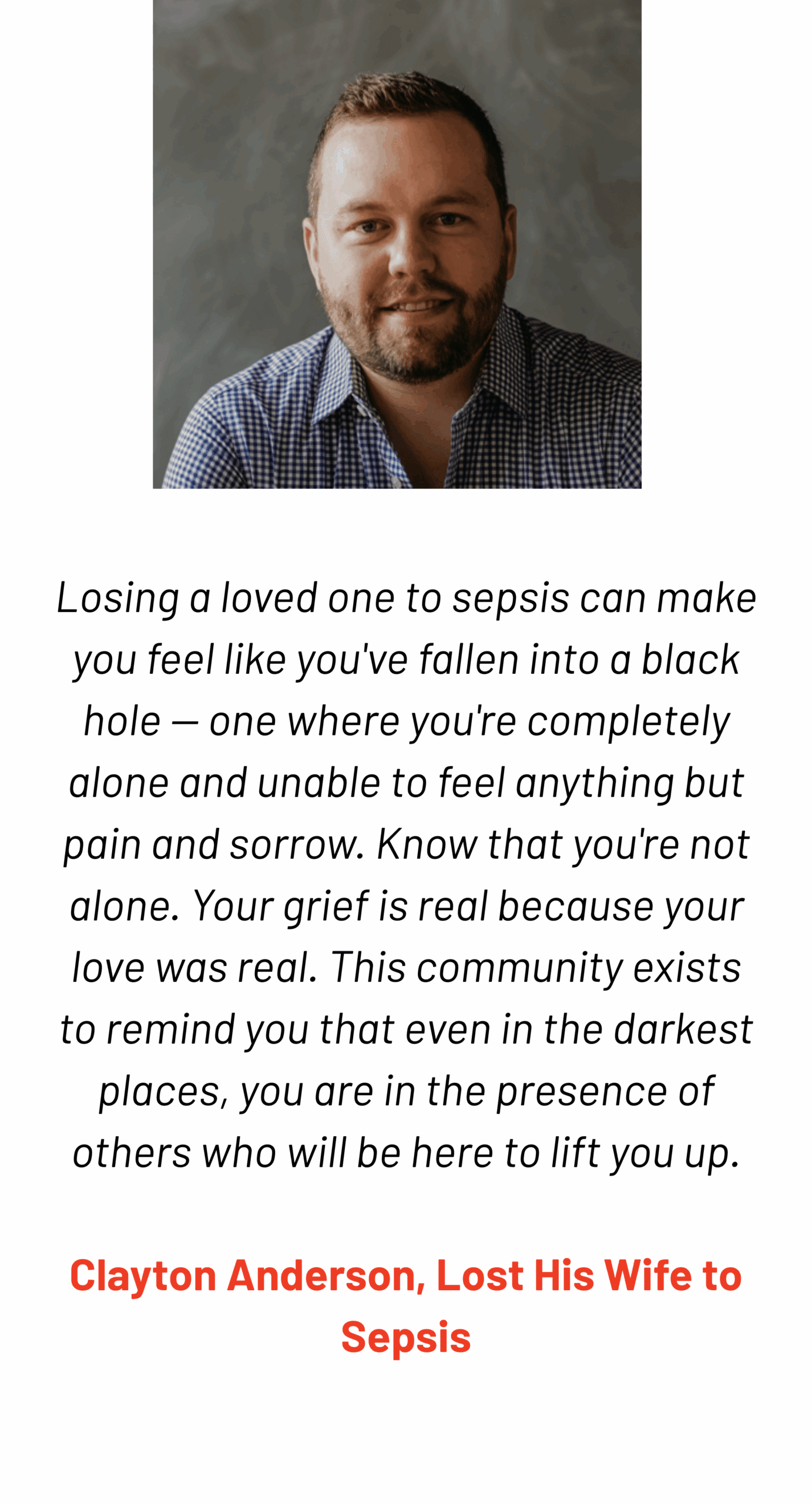 Clayton Anderson grief quote Clayton Anderson Quote and Photo